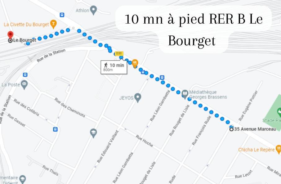 Disponible - Appartement Entier - 10Mn Rer B Aeroport Cdg - Paris Gare Du Nord, T11 Express, Le Bourget, Tout Equipe, Netflix Gratuit, 3 Personnes, 4Eme Etage, Escaliers, Parc Des Expositions, Parking Rue Gratuit Apres 19H Drancy Esterno foto